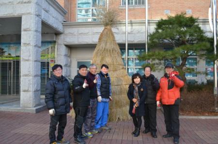 정자3동“정월대보름 달빛축제”달집 만들기